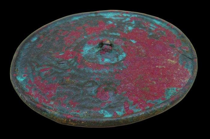 Chinois ancien, empire Han Miroir en bronze antique,, Antiek en Kunst, Antiek | Overige Antiek