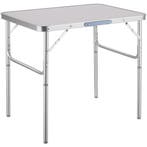 tectake Aluminium campingklaptafel 75 x 55 x 68 cm - grijs, Caravans en Kamperen, Verzenden, Nieuw