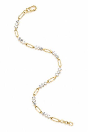 Bracelet de tennis - 14 carats Or jaune - 1.51ct. tw., Bijoux, Sacs & Beauté, Bijoux anciens