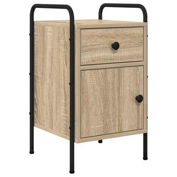 vidaXL Nachtkastje Sonoma Eiken 35 x 36,5 x 61 cm Bewerkt, Verzenden