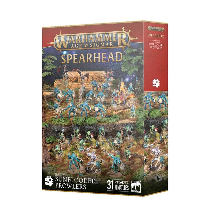Spearhead Spearhead Seraphon Sunblooded Prowlers (Warhammer, Hobby en Vrije tijd, Wargaming, Ophalen of Verzenden