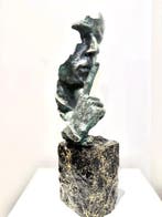 sculptuur, Twarz z brzu na kamieniu - 6,7 kg - 40 cm -