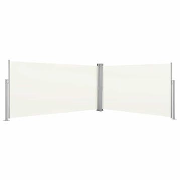 vidaXL Windscherm uittrekbaar 160x600 cm crème, Verzenden, Nieuw