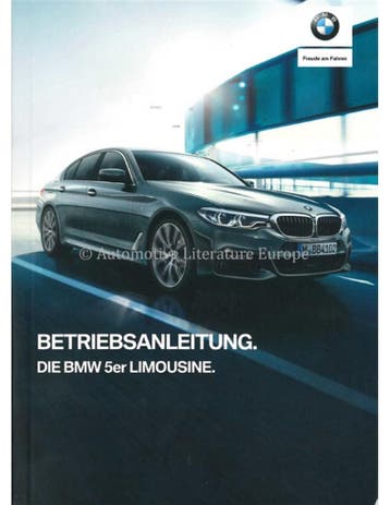 2019 BMW 5 SERIE SEDAN INSTRUCTIEBOEKJE DUITS