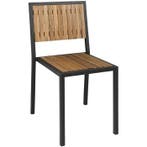 Stoelen | Hout/Staal | Hout (Acacia) | Zwart Frame |, Articles professionnels, Verzenden