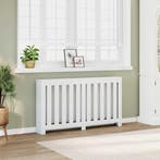 vidaXL Radiatorombouw 149x20x82 cm bewerkt hout wit, Verzenden