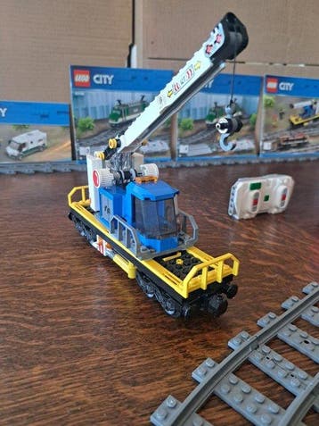Lego Set - 60198 - Ville - Le train de marchandises, Nieuw