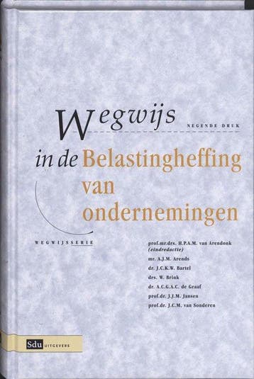 Wegwijs In De Belastingheffing Van Ondernemingen, Verzenden, Nieuw