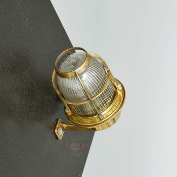 Wandlamp - Messing, Glas
