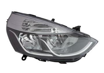 Renault Clio 2012-2016 Koplamp Rechts Chroom (Koplampen), Verzenden, Nieuw