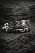 925 sterlingzilver ring met rhodoliet, peridot en blauwe, Antiek en Kunst