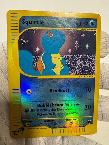 Pokémon - 1 Card - Squirtle 132/165 Holo Foil - WOTC -, Nieuw