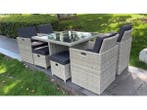 Veiling - Diningset/Tuinset incl. kussens 9-delig, Tuin en Terras, Nieuw