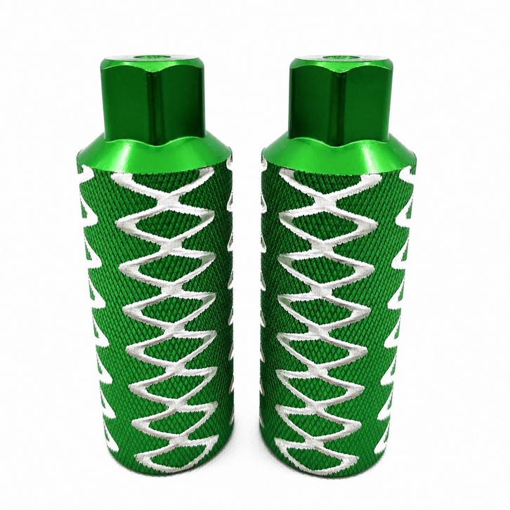 BMX Freestyle Voetrusten (Pegs) Aluminium Groen – 110 mm, Fietsen en Brommers, Fietsaccessoires | Overige Fietsaccessoires, Ophalen of Verzenden