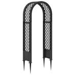 vidaXL Rozenboog met Spikes Antracietkleurig 97 x 43 x 218, Verzenden