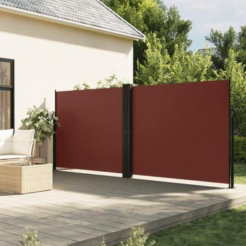 vidaXL Windscherm uittrekbaar 180x1000 cm bruin, Verzenden
