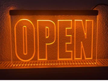 OPEN neon bord lamp LED verlichting reclame lichtbak #15 *OR, Verzenden, Nieuw