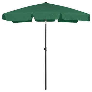 vidaXL Strandparasol 180x120 cm groen, Verzenden