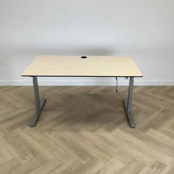 Eromes slingerbureau, 140x80 cm, Ahorn - grijs, Gebruikt