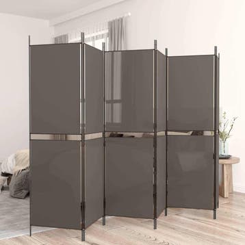 vidaXL Kamerscherm met 6 panelen 300x220 cm stof, Verzenden