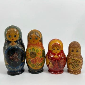 Unknown - Pop Matryoshka Nesting Dolls - 1990-2000 - Rusland