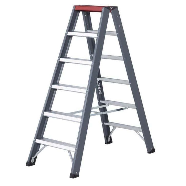 Altrex dubbele trapladder Falco 2×6 treden, Bricolage & Construction, Échelles & Escaliers, Enlèvement ou Envoi