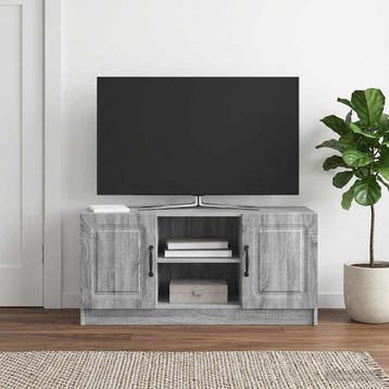 vidaXL TV Kast Grijs sonoma 102 x 34,5 x 47 cm Bewerkt hout, Verzenden