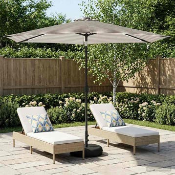 vidaXL Tuinhaard met LED-verlichting en basis 300 x 300 cm, Verzenden, Nieuw