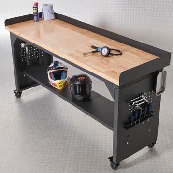 Datona Werkbank PRO met eiken werkblad en legbord, Ophalen of Verzenden, Nieuw