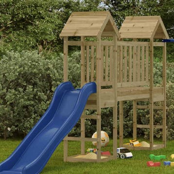 vidaXL Speeltoren 53x46,5x194 cm geïmpregneerd grenenhout, Kinderen en Baby's, Verzenden, Nieuw