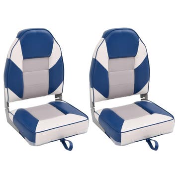 vidaXL Bootstoelen 2 st inklapbaar met hoge rugleuning, Watersport en Boten, Bootonderdelen, Verzenden, Nieuw