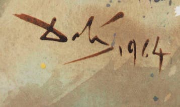 Salvador Dali (1904-1989) - Biblia Sacra : En Egypte, Antiquités & Art
