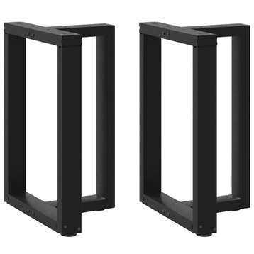 vidaXL Eettafelpoten 2 st T-vormig 50x35x(72-73) cm staal, Verzenden