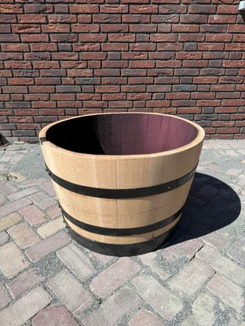 Super mooie wijnvaten 225L zwarte banden, Tuin en Terras, Rond, Nieuw, Ophalen of Verzenden, 60 tot 100 cm