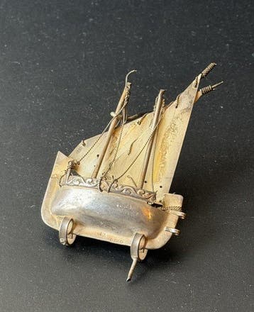 Beeldje - bateau à voiles - .925 zilver