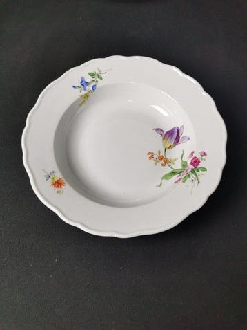Meissen - Blume 3 - 6 Piatti fondi - D.24cm - 1.Wahl - XX