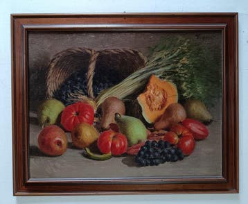 Piero Fornari (1892-1958) - Verdura e frutta in interno