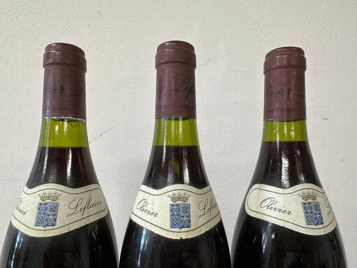 1989 Olivier Leflaive Vosne-Romanee - Bourgogne - 3 Flessen, Verzamelen, Wijnen