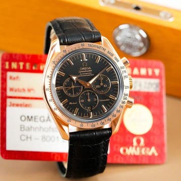 Omega - Speedmaster Broad Arrow Schumacher LE 18k Rose Gold, Nieuw