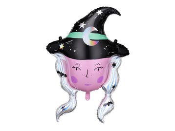 Halloween Helium Ballon Heks Leeg 1,1m, Verzenden, Nieuw