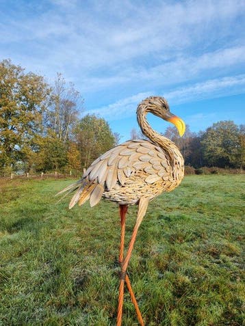 Figuur - Xl Kraanvogel - IJzer, Metaal