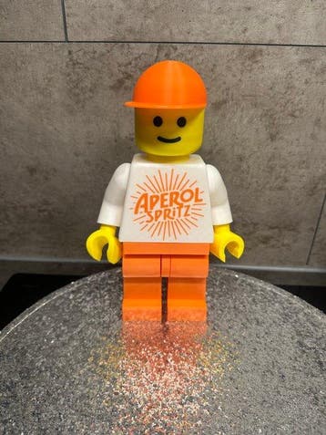 Lego Minifigurine - Custom Item - XL Aperol Spritz Brick, Nieuw