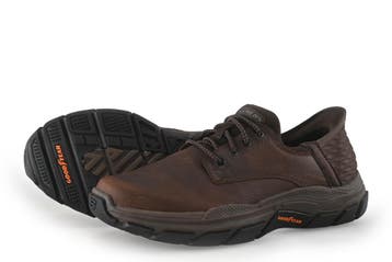 Skechers Veterschoenen in maat 43 Bruin, Kleding | Heren, Schoenen, Bruin, Verzenden, Zo goed als nieuw, Skechers