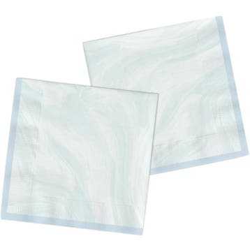 Blauwe Servetten Marmer 33cm, Verzenden, Nieuw