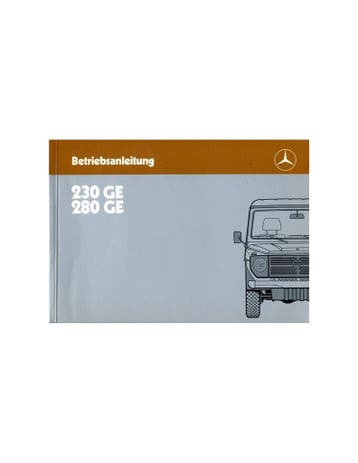 1985 MERCEDES BENZ GE KLASSE INSTRUCTIEBOEKJE DUITS