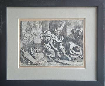 Gérard de Lairesse (1641–1711) - Satyr creeping up on a, Antiquités & Art
