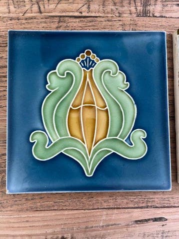 Jugendstil Tegel (4) - Art Nouveau - 1920-1930 - Tegels Art