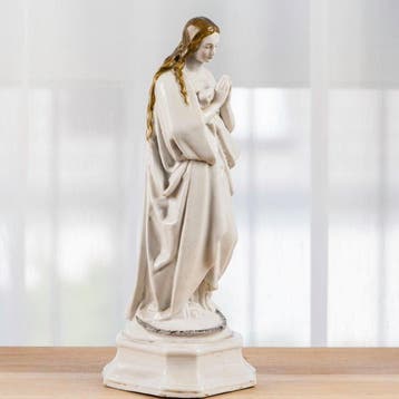Statue, Madonna - 28.5 cm - Porcelaine