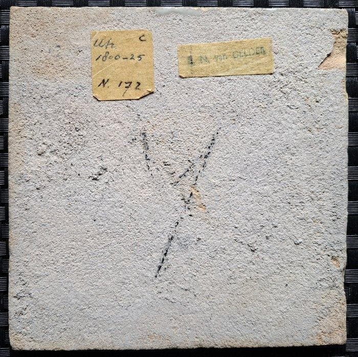 Carreau - Tuile antique avec une scène biblique.. -, Antiek en Kunst, Antiek | Glaswerk en Kristal