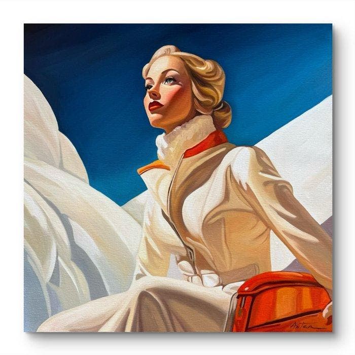 Laura Anton - Hiver sur les Hauteurs, Antiek en Kunst, Kunst | Designobjecten